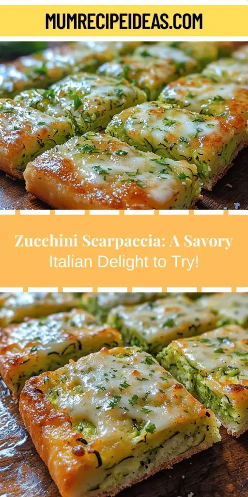 Discover the deliciousness of Zucchini Scarpaccia, a traditional Italian dish that transforms simple ingredients into a savory delight. This versatile recipe features zucchini as the star, blending it with eggs, flour, and cheese to create a thick, satisfying pancake that's perfect for any occasion. Enjoy it warm or at room temperature, and feel good knowing it's packed with nutrients. Join in the culinary journey and learn how to make this delightful dish today!