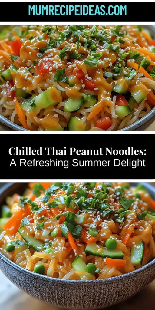 Discover the refreshing delight of Chilled Thai Peanut Noodle Bliss, a perfect dish for warm weather or light meals year-round. This recipe features delicate rice noodles smothered in a creamy peanut sauce, paired with a vibrant mix of fresh vegetables. Easy to prepare and customizable, it's ideal for busy nights or casual gatherings. Packed with flavor and nutrition, this Thai-inspired meal is sure to impress everyone at your table. Dive into a world of flavor and enjoy guilt-free indulgence!