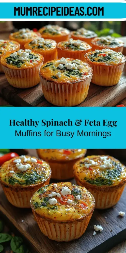 Elevate your breakfast game with Spinach & Feta Egg Muffins! These nutritious and delicious muffins combine protein-packed eggs, vibrant spinach, and tangy feta cheese for a satisfying start to your day. Perfect for meal prep or a quick snack, they're easy to customize with your favorite veggies and herbs. Enjoy them warm or cold, making them ideal for busy mornings or leisurely brunches. Discover the recipe and tips to create your perfect batch!