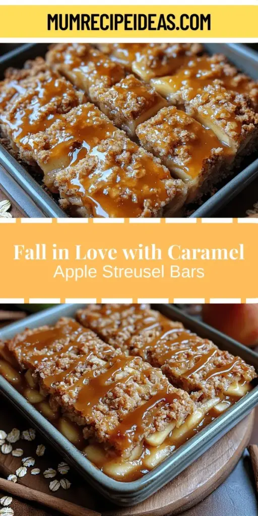 Indulge in the cozy flavors of fall with Caramel Apple Streusel Bars! This delightful dessert features layers of tender apples enveloped in a rich caramel sauce, all topped with a buttery streusel that adds a perfect crunch. Ideal for gatherings or a comforting treat at home, these bars are easy to make and irresistibly delicious. Discover how to create this comforting dessert step-by-step and enjoy the warm, inviting aroma that fills your kitchen!