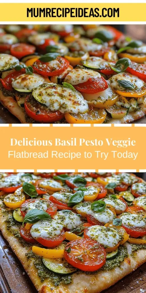 Discover the deliciousness of Basil Pesto Veggie Flatbread, a vibrant and nutritious dish perfect for any occasion. Featuring homemade basil pesto and a colorful array of fresh vegetables, this recipe caters to various dietary preferences, including vegan and gluten-free options. Whether served as an appetizer or a main course, this flatbread is both visually stunning and packed with flavor. Unleash your creativity in the kitchen and enjoy a meal that's as healthy as it is satisfying.