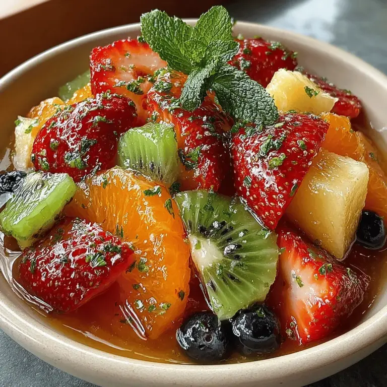 If you’re looking to brighten up your table and tantalize your taste buds, the Zesty Citrus Mint Fruit Fiesta is the perfect recipe to explore. This vibrant fruit salad combines a medley of fresh, seasonal fruits, making it not only a feast for the eyes but also a celebration of flavors that burst with every bite. With a zesty citrus dressing and a hint of mint, this dish offers a refreshing twist that can elevate any gathering, from a casual brunch to a festive summer picnic.
