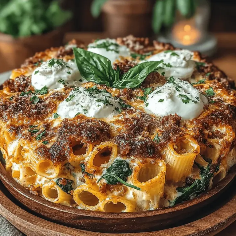 If you're in search of a comforting, hearty meal that brings warmth and satisfaction to the dinner table, look no further than Cheesy Baked Spinach and Sausage Ziti. This dish is a delightful amalgamation of flavors and textures, making it a perfect choice for family dinners, gatherings, or any occasion that calls for a filling and delicious meal.