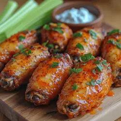 The allure of crispy, flavorful chicken wings is undeniable, especially when they come coated in a spicy buffalo sauce. These wings have become a staple in American cuisine, celebrated for their bold flavor and satisfying crunch. The Crunchy Buffalo Air-Fried Wings recipe takes this classic dish to new heights by offering a healthier, yet equally delicious alternative to traditional frying methods. With the air fryer taking center stage, you can enjoy wings that are crisp on the outside and juicy on the inside without the excess oil and calories typically associated with deep-frying.