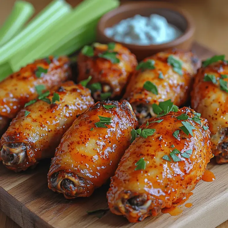 The allure of crispy, flavorful chicken wings is undeniable, especially when they come coated in a spicy buffalo sauce. These wings have become a staple in American cuisine, celebrated for their bold flavor and satisfying crunch. The Crunchy Buffalo Air-Fried Wings recipe takes this classic dish to new heights by offering a healthier, yet equally delicious alternative to traditional frying methods. With the air fryer taking center stage, you can enjoy wings that are crisp on the outside and juicy on the inside without the excess oil and calories typically associated with deep-frying.