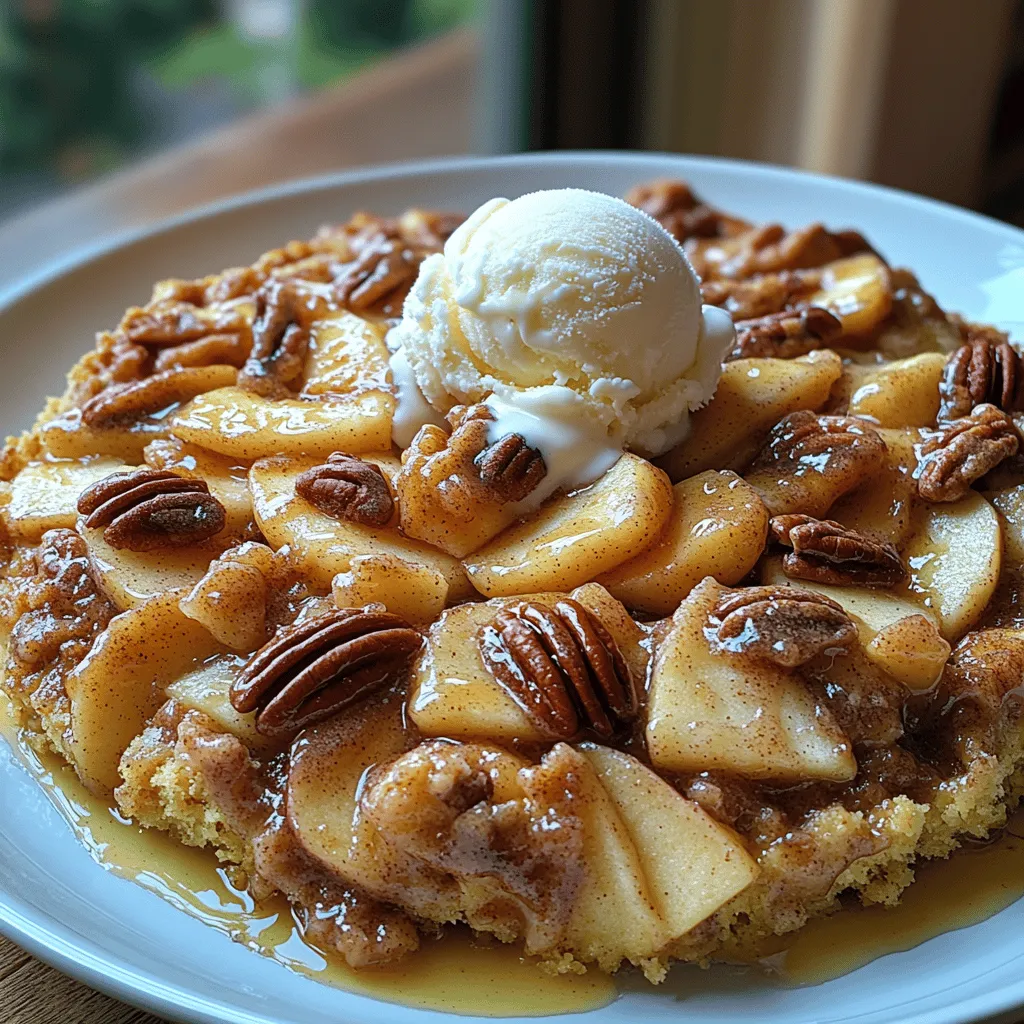 Cinnamon Delight Apple Dump Cake is a delightful dessert that beautifully embodies the essence of fall. This recipe is not only quick and easy to prepare, but it also brings together the comforting flavors of cinnamon-spiced apples with a buttery, crispy topping. Originating from the classic "dump cake" tradition, where ingredients are layered and baked without the need for extensive preparation, this dish has become a staple in many American households, particularly during the cooler months when apples are at their peak.