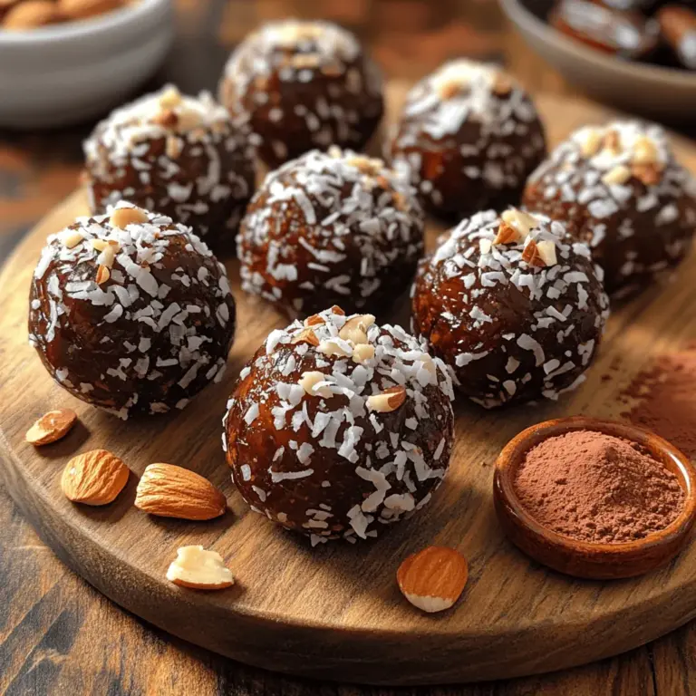 Before you begin the process of blending your ingredients, it’s important to prepare your dates properly. Hard dates can be challenging to blend into a smooth mixture, which is why soaking them is essential. Soak your pitted dates in warm water for about 10 to 15 minutes. This not only softens the dates but also helps to enhance their natural sweetness, making your choco date balls even more delicious.