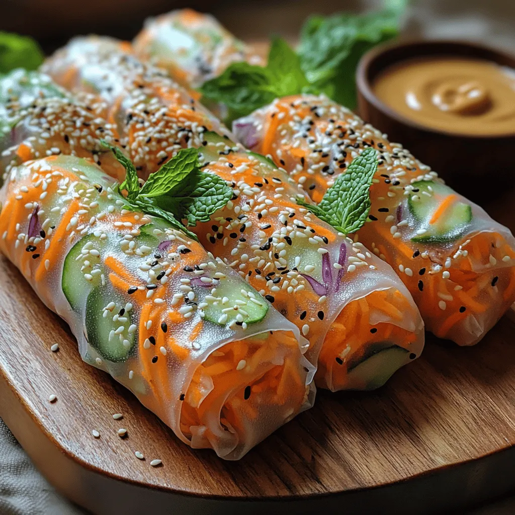 Immerse yourself in the delightful world of crunchy carrot cucumber spring rolls, where every bite is a burst of fresh flavors and vibrant colors. This popular dish has gained momentum in contemporary cuisine, celebrated not only for its visually appealing presentation but also for its refreshing taste. Spring rolls, particularly those filled with crisp vegetables, have become a staple in many households and restaurants, offering a light and nutritious option that can easily be tailored to suit various dietary preferences.