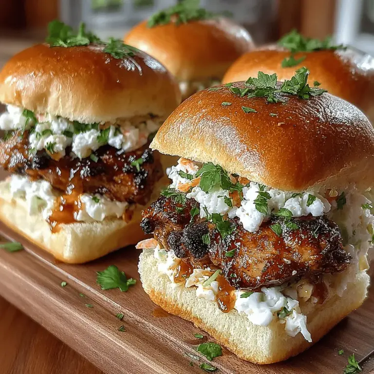 When it comes to party food or casual meals, sliders reign supreme. These bite-sized delights are not only easy to prepare but also customizable, making them a favorite for gatherings, picnics, and family dinners. One standout recipe that captures the essence of summer is Peach Honey BBQ Chicken Sliders. This dish combines the savory goodness of grilled chicken with the sweet and tangy flavors of peach preserves and honey, creating a delightful explosion of taste that is sure to impress your guests.