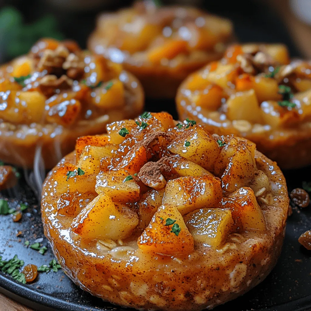Sweet Apple Cinnamon Oat Cups are a delightful and nutritious way to start your day or enjoy as a wholesome snack. Combining the comforting flavors of cinnamon and fresh apples, these oat cups are not only delicious but also packed with nutrients that support a balanced diet. Whether you’re looking for a quick breakfast option, a midday pick-me-up, or a satisfying dessert, these versatile oat cups have you covered. They are easy to prepare, making them perfect for busy mornings or meal prep for the week ahead.