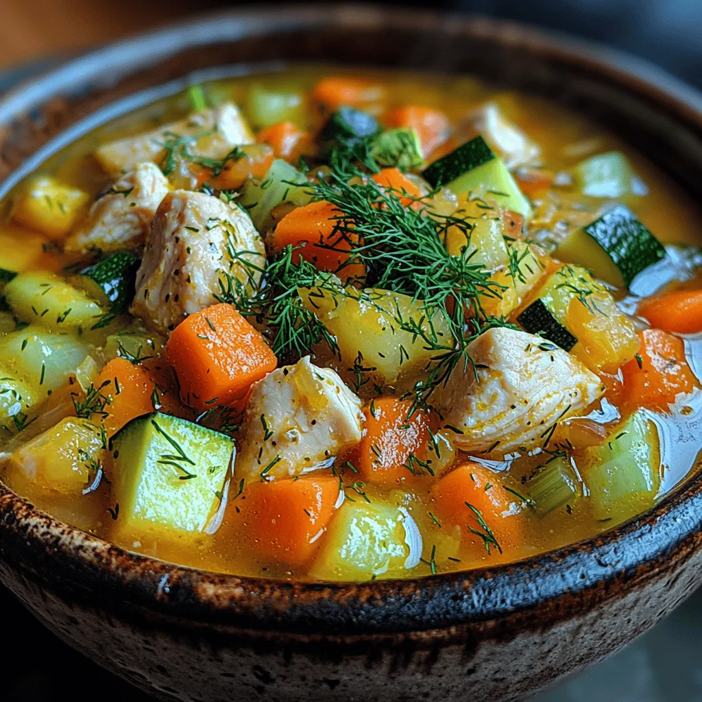 Zesty Greek Lemon Chicken Soup, also known as "Avgolemono," is a beloved staple of Greek cuisine that captures the essence of comfort food with its bright flavors and soothing qualities. This dish is not only a favorite among locals but has also gained international acclaim for its unique combination of tender chicken, vibrant lemon, and aromatic herbs. The significance of this soup lies in its cultural roots, often served during family gatherings, celebrations, and even when someone is feeling under the weather. The warm, inviting qualities of Avgolemono make it a perfect dish for any occasion, embodying the spirit of Greek hospitality.