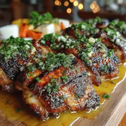 When it comes to grilling, few dishes can rival the appeal of perfectly cooked chicken thighs, especially when they are marinated in a harmonious blend of honey and mustard. The Sweet & Savory Honey Mustard Grilled Chicken Thighs are not just a meal; they are an experience that balances the rich, savory notes of mustard with the delightful sweetness of honey. This dish is perfect for summer barbecues, weeknight dinners, or even as a standout option for entertaining guests. The tender, juicy meat pairs wonderfully with a variety of sides, making it a versatile choice for any occasion.