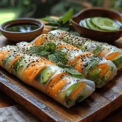 Explore the vibrant world of fresh flavors with our Crunchy Avocado Spring Rolls recipe. These delightful rolls are not only visually appealing but also packed with nutrients and textures that make them a perfect appetizer or light meal. With their colorful presentation and crunchy exterior, spring rolls are an excellent way to showcase fresh ingredients while keeping your meals light and nutritious. Whether you are a seasoned chef or a beginner in the kitchen, this recipe provides clear instructions to guide you through preparing these delicious rolls.