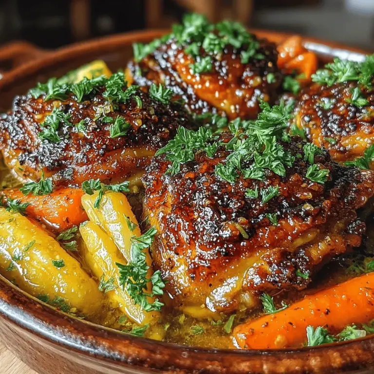 In the realm of comforting meals, few dishes can compete with the delightful combination of honey roasted chicken and carrots. This harmonious recipe stands out not only for its pleasing aesthetics and enticing aroma but also for its ability to bring together succulent chicken thighs and sweet, caramelized carrots. Infused with a savory marinade, this dish elevates the flavors to new heights, making it a go-to choice for family dinners, casual gatherings, or any occasion that calls for a meal that feels like a warm hug.