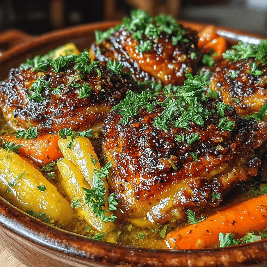 In the realm of comforting meals, few dishes can compete with the delightful combination of honey roasted chicken and carrots. This harmonious recipe stands out not only for its pleasing aesthetics and enticing aroma but also for its ability to bring together succulent chicken thighs and sweet, caramelized carrots. Infused with a savory marinade, this dish elevates the flavors to new heights, making it a go-to choice for family dinners, casual gatherings, or any occasion that calls for a meal that feels like a warm hug.