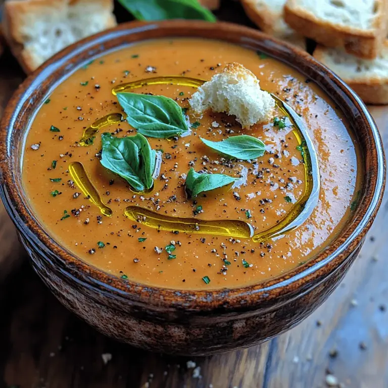 When you indulge in a bowl of creamy tomato basil soup, you're not just treating your taste buds; you're also nourishing your body. This section delves into the nutritional content of the ingredients, highlighting their health benefits.