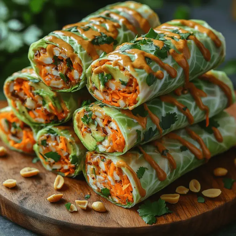 Achieving the perfect balance of flavors is essential when preparing Crunchy Thai Peanut Cabbage Wraps. The harmony of sweet, salty, and spicy elements creates a delightful taste experience. Here’s how to master this balance:
