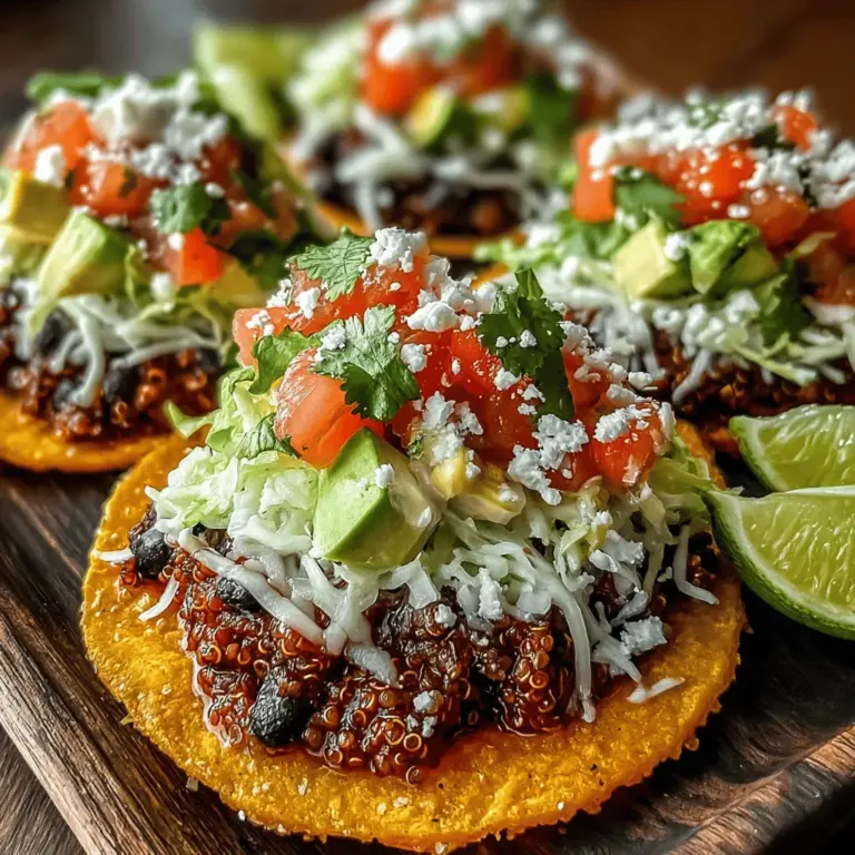 Achieving perfectly cooked quinoa is crucial in this recipe, as it provides a hearty base for your tostadas. Start by rinsing your quinoa under cold water in a fine-mesh strainer. This step removes the natural coating called saponin, which can impart a bitter taste.