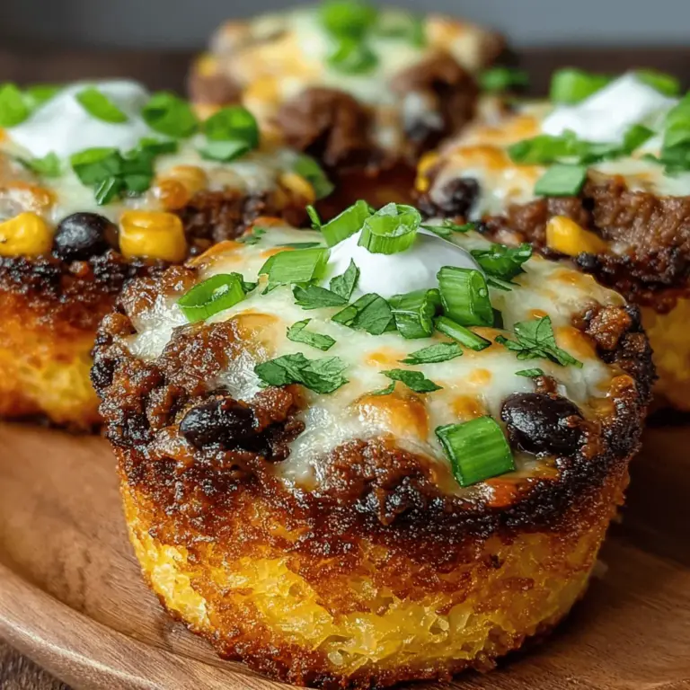 In the world of culinary creativity, the Spaghetti Squash Taco Casserole Cups stand out as a delightful fusion of flavors and textures. This dish offers a fresh take on traditional tacos, transforming them into individual cups that are not only visually appealing but also packed with nutrition. By substituting spaghetti squash for conventional taco shells, this recipe provides a low-carb and gluten-free alternative that caters to a variety of dietary preferences. Whether you’re a busy parent looking to whip up a family-friendly meal, a meal prep enthusiast in search of healthy options, or simply someone eager to expand your recipe repertoire, these casserole cups are sure to impress.