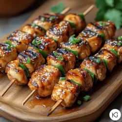 Sweet Teriyaki Chicken Skewers are not just a dish; they are a culinary experience that brings together the vibrant flavors of Japanese cuisine and the love of outdoor cooking. These skewers are perfect for barbecues, family gatherings, or even a weeknight dinner when you want to impress your loved ones without spending hours in the kitchen. The combination of succulent chicken marinated in a sweet and savory teriyaki sauce, complemented by the crispness of fresh vegetables, creates a mouthwatering treat that is hard to resist.