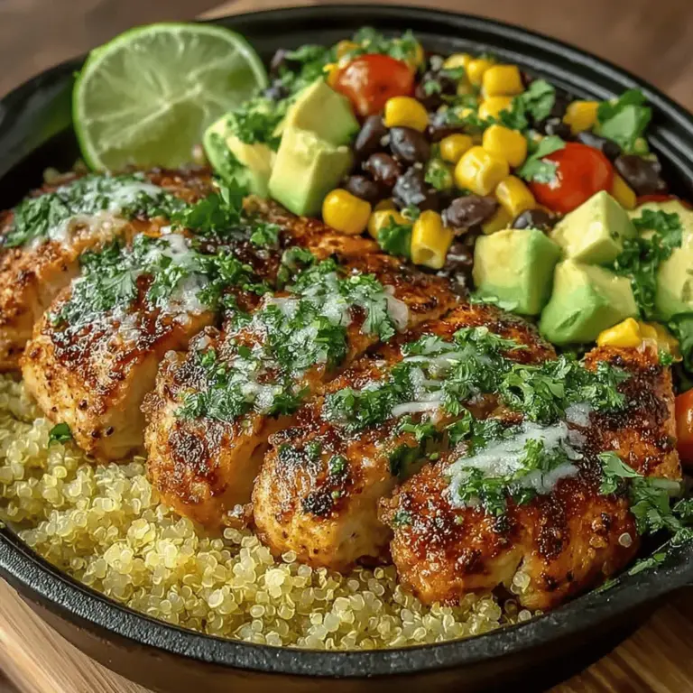 When it comes to vibrant, healthy meals that are as delicious as they are nourishing, Zesty Lime Cilantro Chicken Bowls stand out in contemporary cuisine. This dish seamlessly combines fresh, zesty flavors with wholesome ingredients, making it a popular choice for those seeking a balanced diet without sacrificing taste. Imagine tender chicken infused with tangy lime juice, complemented by aromatic cilantro and a colorful array of vegetables. This bowl not only satiates your hunger but also delights your senses, making it a perfect option for lunch or dinner.