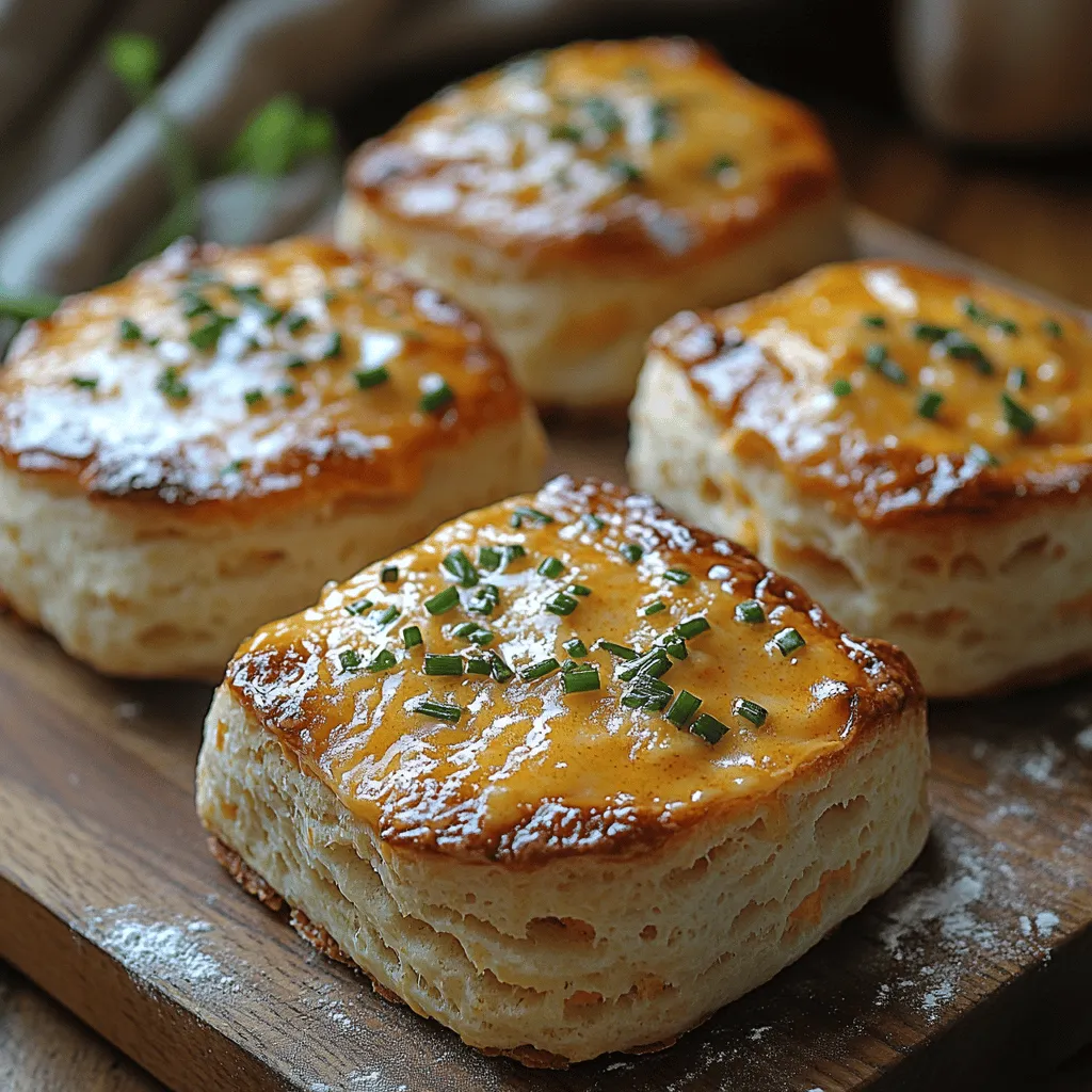 Savory Cheddar Chive Biscuits are not just a treat for your taste buds; they are a delightful fusion of cheesy goodness and the fresh, vibrant flavor of chives, making them a standout addition to any meal. This recipe hails from the Southern United States, where biscuits are a staple of comfort food, often enjoyed at breakfast or as a side dish. The combination of sharp cheddar cheese and aromatic chives in a flaky biscuit elevates this classic dish, transforming it into an irresistible option for any occasion.