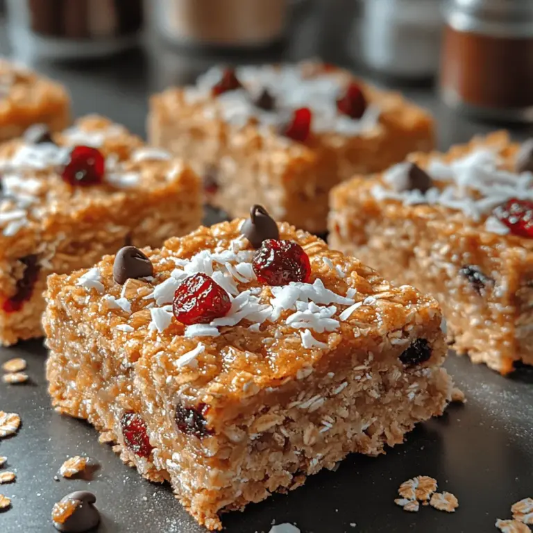 In a world where healthy snacking options are increasingly important, Creamy Sunflower Butter Oat Bars emerge as a delightful solution. This recipe combines the wholesome goodness of oats with the rich, nutty flavor of sunflower butter, making it not just a treat but a nourishing snack that can fuel your day. These bars are perfect for busy mornings, after-school snacks, or a guilt-free dessert. The significance of this recipe lies not only in its delicious taste but also in its accessibility for various dietary preferences, particularly for those with nut allergies.