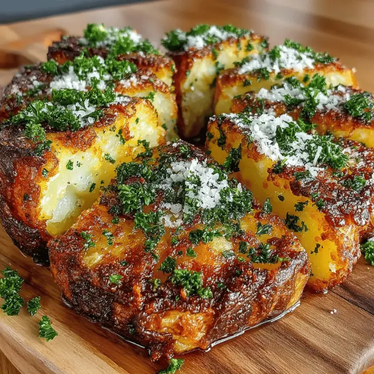 Roasted potatoes have long been a cherished side dish, beloved for their crispy exterior and fluffy interior. They offer a satisfying contrast of textures and a comforting, earthy flavor that pairs well with a variety of main courses. However, while traditional roasted potatoes are delicious in their own right, there’s always room for a creative twist that can elevate this classic dish. Enter Golden Ranch Roasted Potato Slabs, where the simplicity of roasted potatoes meets the zesty kick of ranch seasoning. This delightful combination not only enhances the flavor profile but also brings a fun and unique flair to your dining table.