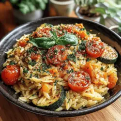 In the world of quick and delightful meals, Zesty Lemon Orzo with Zucchini stands out as a versatile and refreshing option that can brighten any dining experience. This recipe is perfect for busy weeknights, offering a balance of flavor and nutrition without overwhelming preparation. With its vibrant ingredients and zesty profile, this dish can serve as a light main course or an enticing side. Join us as we explore the step-by-step process to create this delicious orzo dish, along with the wholesome benefits of its ingredients.