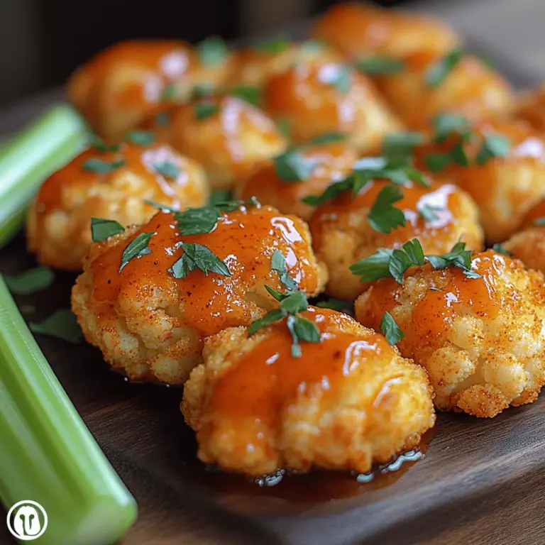 To create the perfect Spicy Crispy Buffalo Cauliflower Delight, it’s crucial to prepare the cauliflower correctly. Start by preheating your oven to 450°F (232°C) and line a baking sheet with parchment paper to ensure easy cleanup and prevent sticking.