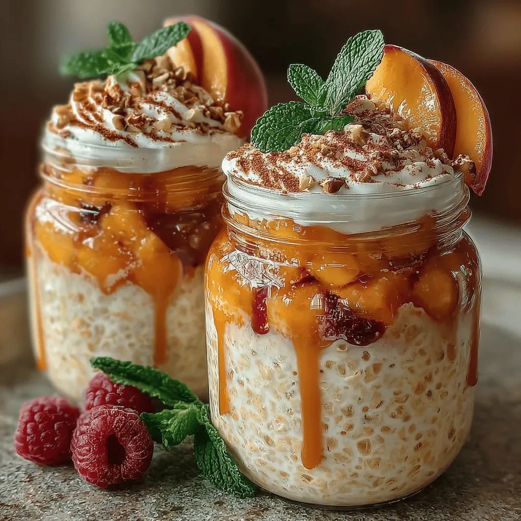 Peachy Dream Overnight Oats are not only a tasty breakfast option but also a versatile one that can be customized to fit your preferences and dietary needs. Here are some serving suggestions and customization ideas to make this dish your own.