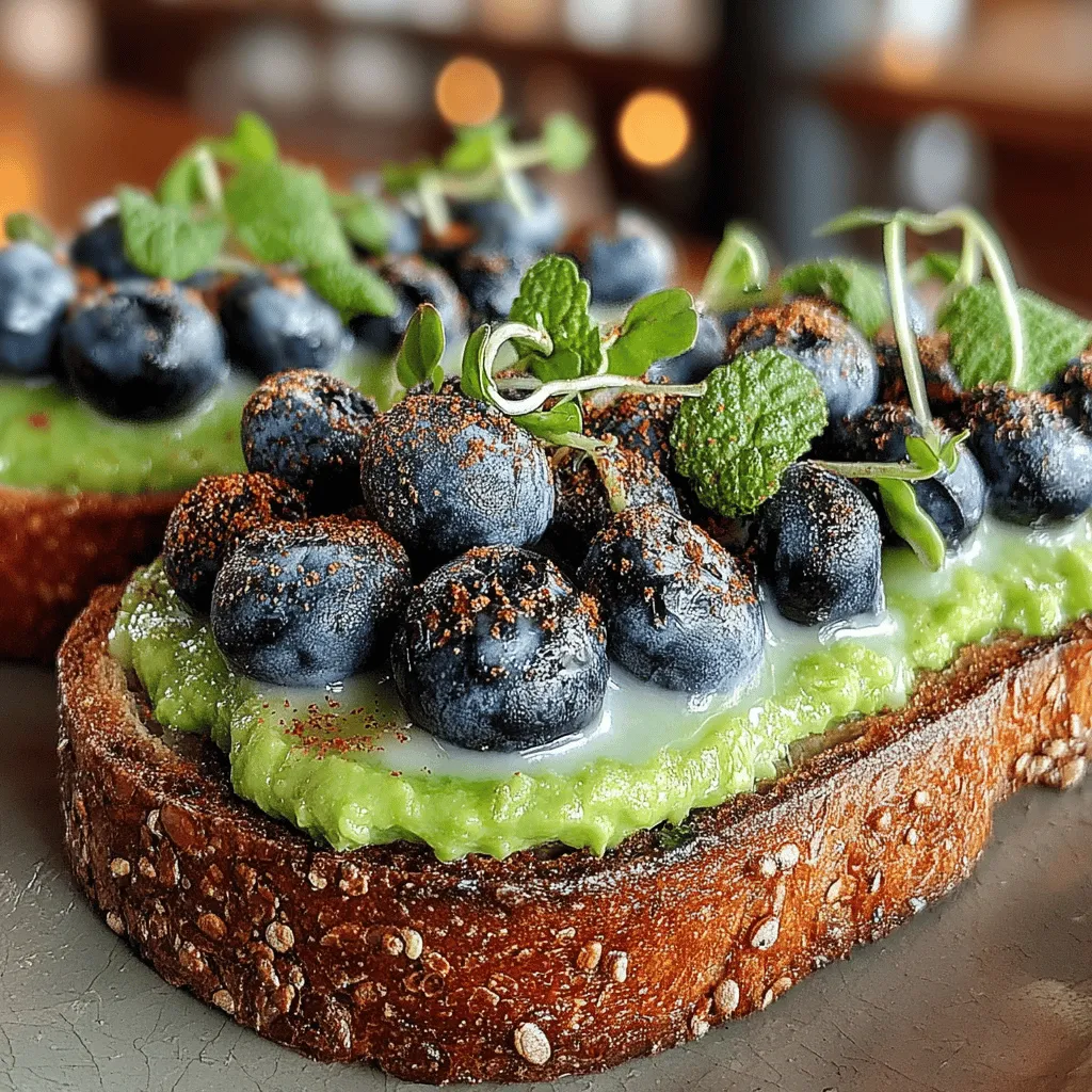 In recent years, avocado toast has taken the culinary world by storm, quickly becoming a staple on breakfast and brunch menus across the globe. This simple yet versatile dish has evolved beyond the basic combinations of smashed avocado and seasonings, allowing culinary enthusiasts to explore a myriad of toppings and flavors. One such creative rendition is the Blueberry Bliss Avocado Toast, a delightful fusion of creamy avocado and sweet, juicy blueberries. This recipe not only promises a feast for the taste buds but also packs a nutritional punch, making it an ideal choice for anyone seeking a healthy start to their day.