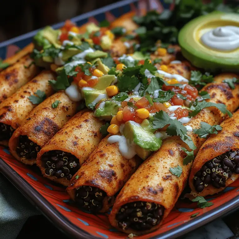 Exploring the delightful world of Mexican cuisine opens up a treasure trove of flavors and textures, and Crispy Black Bean Taquitos are a perfect example of this culinary journey. These taquitos, filled with a savory blend of black beans, corn, and spices, provide a satisfying crunch and are ideal for gatherings or a cozy family dinner. The allure of taquitos lies not only in their crispy exterior but also in the rich, flavorful filling that can be customized to suit various tastes and dietary preferences. This article will guide you through the step-by-step process of creating these delicious taquitos, along with insights into their nutritional benefits and serving suggestions.