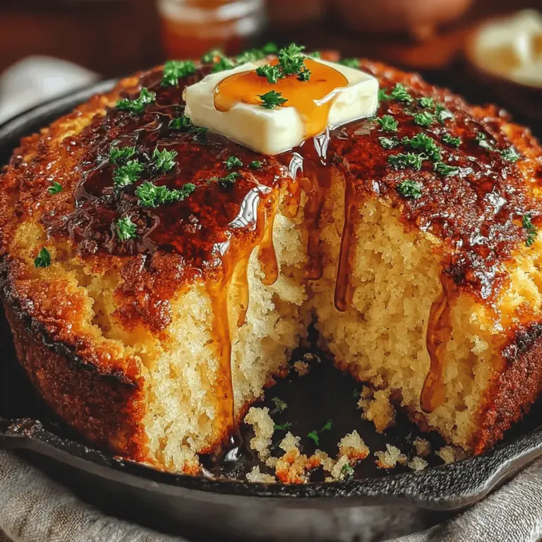 Cornbread is more than just a side dish; it is a beloved staple that has woven its way into the tapestry of Southern and American cuisine. With its warm, golden crust and fluffy interior, cornbread has a comforting quality that evokes home-cooked meals and family gatherings. Traditionally served alongside hearty dishes like chili, barbecue, or collard greens, cornbread stands out for its simplicity and versatility. But what if we could elevate this classic comfort food to new heights? Enter Sweet Honey Butter Baked Cornbread, a delightful twist that infuses the traditional recipe with rich sweetness and a buttery finish, perfect for any occasion.