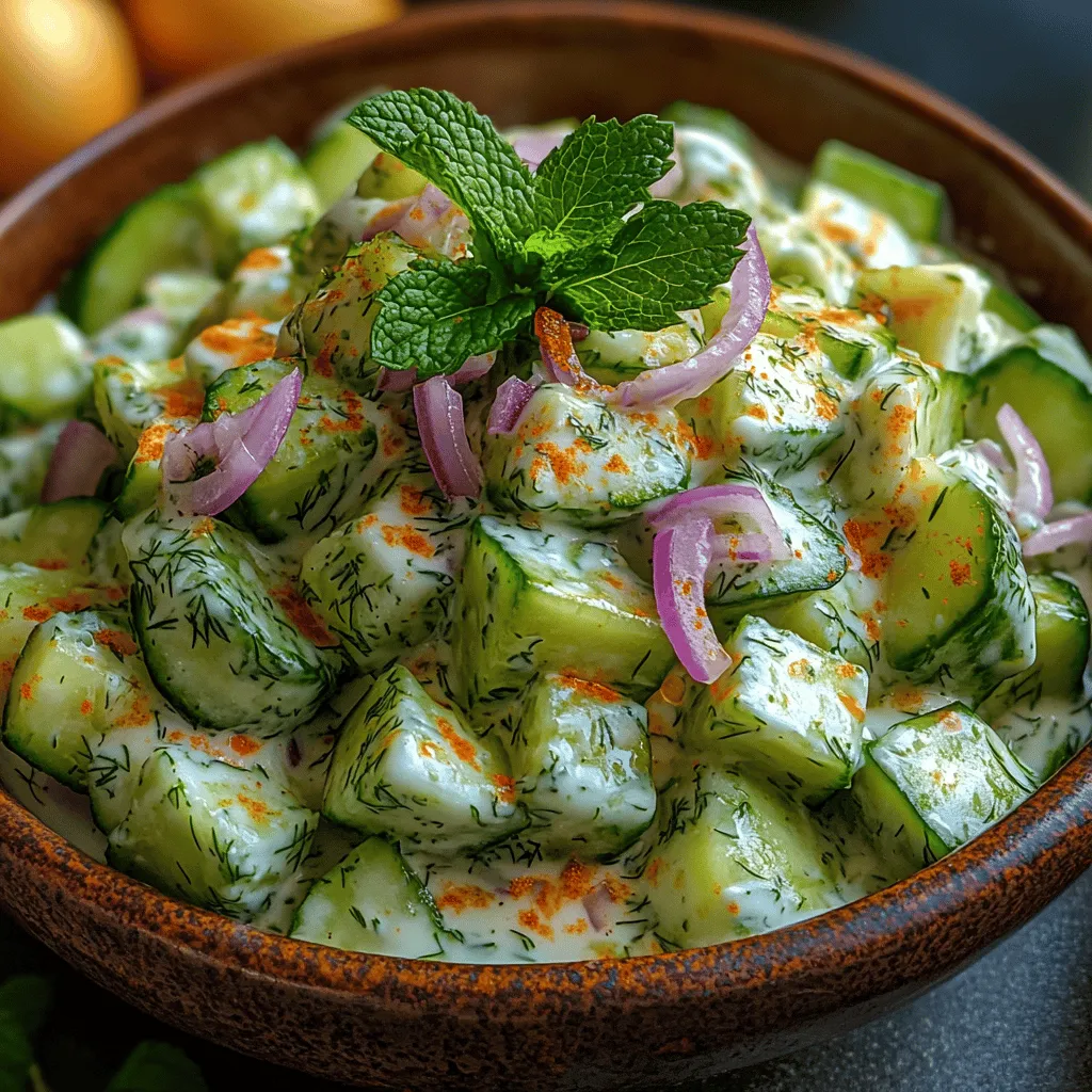 As the temperature rises and summer approaches, many people gravitate towards lighter meals that are refreshing and easy to prepare. Salads, in particular, become a favorite choice for their versatility and ability to showcase seasonal ingredients. Among the myriad of salad recipes out there, the Refreshing Creamy Cucumber Yogurt Salad stands out as a delightful option that perfectly encapsulates the essence of summer dining. This dish is not only a feast for the senses but also a health-conscious choice that nourishes the body.