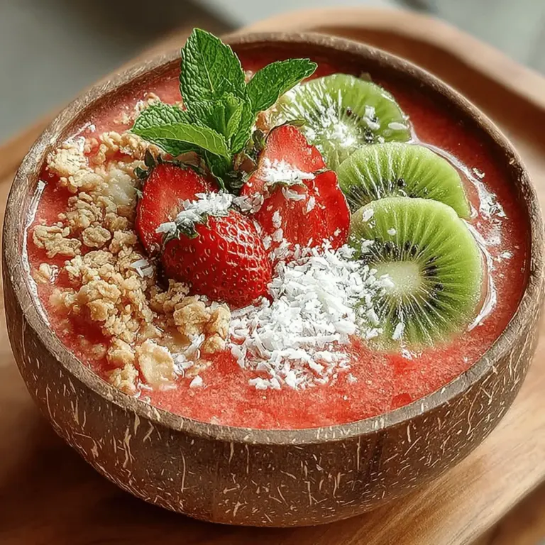 In recent years, smoothie bowls have surged in popularity, captivating health enthusiasts and food lovers alike. These vibrant, thick blends served in bowls offer a delightful way to enjoy nutrient-dense ingredients while providing an aesthetically pleasing meal or snack option. Among the myriad of smoothie bowl variations, Watermelon Bliss Bowls stand out as a refreshing and hydrating treat, perfect for the warm summer months. Combining the natural sweetness of watermelon with creamy textures and vibrant toppings, this recipe is not only delicious but also incredibly versatile.