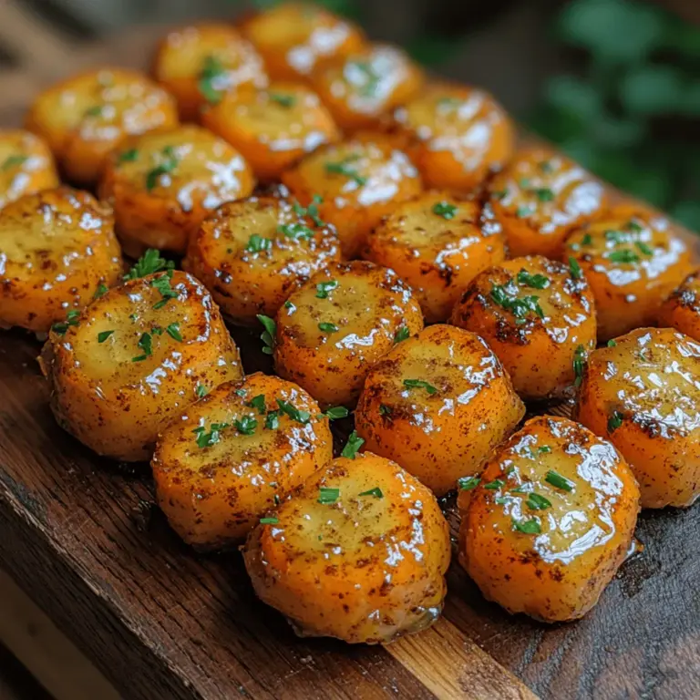 Sweet Honey Glazed Carrot Bites are an exquisite departure from the usual vegetable side dishes that often accompany family meals. The dish marries the natural sweetness of fresh carrots with the rich, inviting flavors of honey and a medley of spices, creating a delightful harmony that transforms an everyday vegetable into a truly special treat. This recipe is not only easy to prepare, making it accessible for cooks of all skill levels, but it also offers a nutritious option that can please both kids and adults.