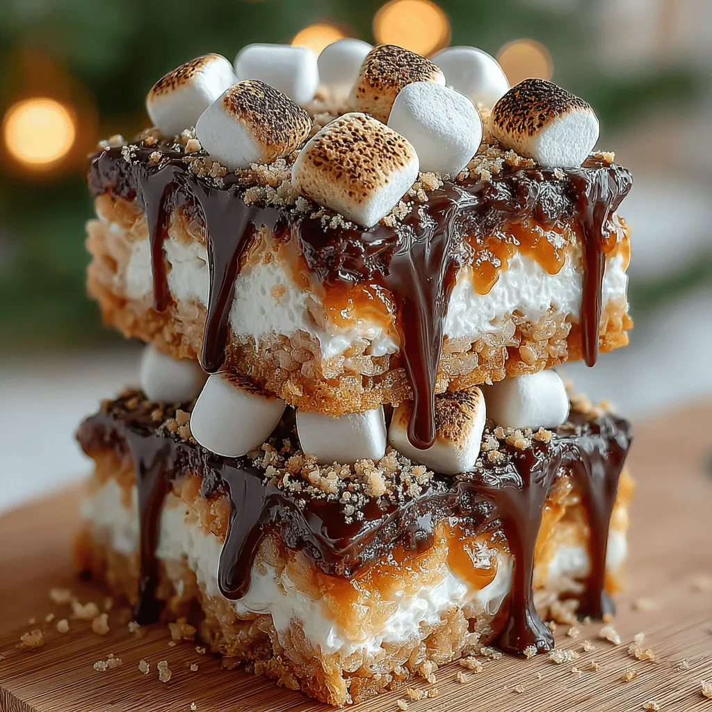 In the world of desserts, no-bake recipes have surged in popularity, capturing the hearts of home cooks and dessert enthusiasts alike. These delightful creations offer the perfect solution for those hot summer days when standing over a hot stove is less than appealing. Among the myriad of no-bake options, one recipe stands out for its nostalgic charm and indulgent flavors: No-Bake S’mores Rice Krispie Treats. This unique twist on a classic combines the beloved elements of S’mores with the soft, crispy crunch of Rice Krispie treats, making it an irresistible treat that’s both easy to prepare and delightfully satisfying.