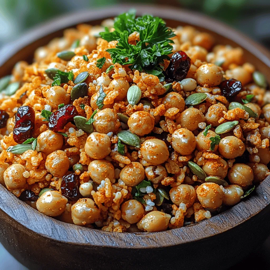 In recent years, the concept of healthy snacking has gained immense popularity, and for good reason. As our fast-paced lifestyles often lead to hasty eating habits, finding nutritious and satisfying snacks has never been more crucial. Enter the Crunchy Chickpea Delight Snack Mix—a perfect fusion of wholesome ingredients that not only tantalizes your taste buds but also provides a nourishing boost. This snack mix is ideal for any occasion, whether you're enjoying a solo movie night, hosting a gathering with friends, or seeking a quick energy fix during your busy day.