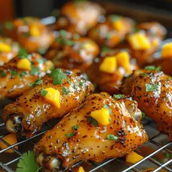 When it comes to satisfying your cravings for a mouthwatering appetizer or a game-day snack, few dishes can rival the allure of chicken wings. The "Fiery Mango Habanero Wings" elevate this classic dish to a new level, combining the sweet tropical notes of ripe mango with the intense heat of habanero peppers. This dynamic duo creates a flavor explosion that tantalizes the taste buds and keeps you reaching for more. Whether you're hosting a gathering or simply indulging in a cozy night at home, these wings are sure to impress.