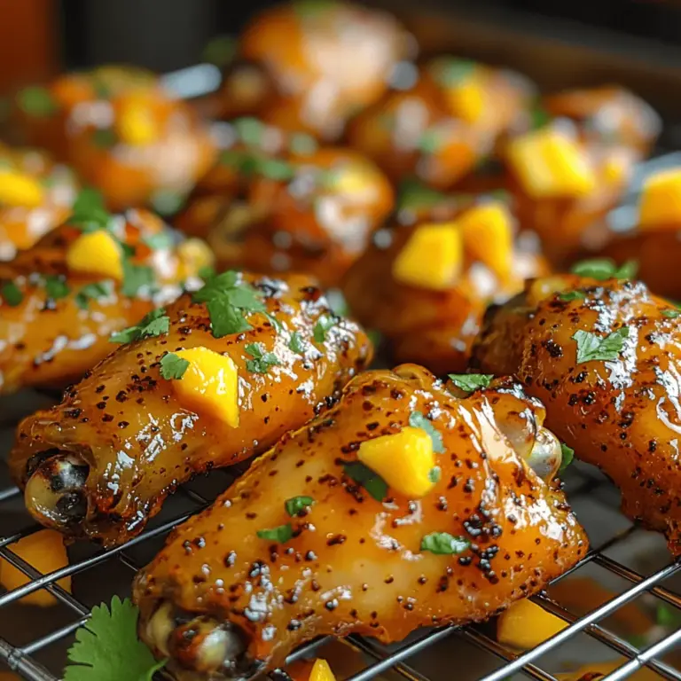 When it comes to satisfying your cravings for a mouthwatering appetizer or a game-day snack, few dishes can rival the allure of chicken wings. The "Fiery Mango Habanero Wings" elevate this classic dish to a new level, combining the sweet tropical notes of ripe mango with the intense heat of habanero peppers. This dynamic duo creates a flavor explosion that tantalizes the taste buds and keeps you reaching for more. Whether you're hosting a gathering or simply indulging in a cozy night at home, these wings are sure to impress.