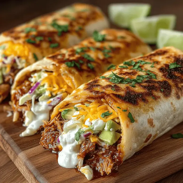 Wraps have long been celebrated as a quick and flavorful meal option, appealing to busy individuals and families alike. Their convenience makes them ideal for those on the go, while their endless filling possibilities cater to diverse palates. Among the myriad of wrap recipes available, Smoky BBQ Chicken Wraps stand out as a tantalizing choice that marries the rich, smoky essence of barbecue with the freshness of crisp vegetables and the creaminess of avocado. This delightful dish is not only a feast for the taste buds but also a practical solution for lunch, dinner, or even casual gatherings.