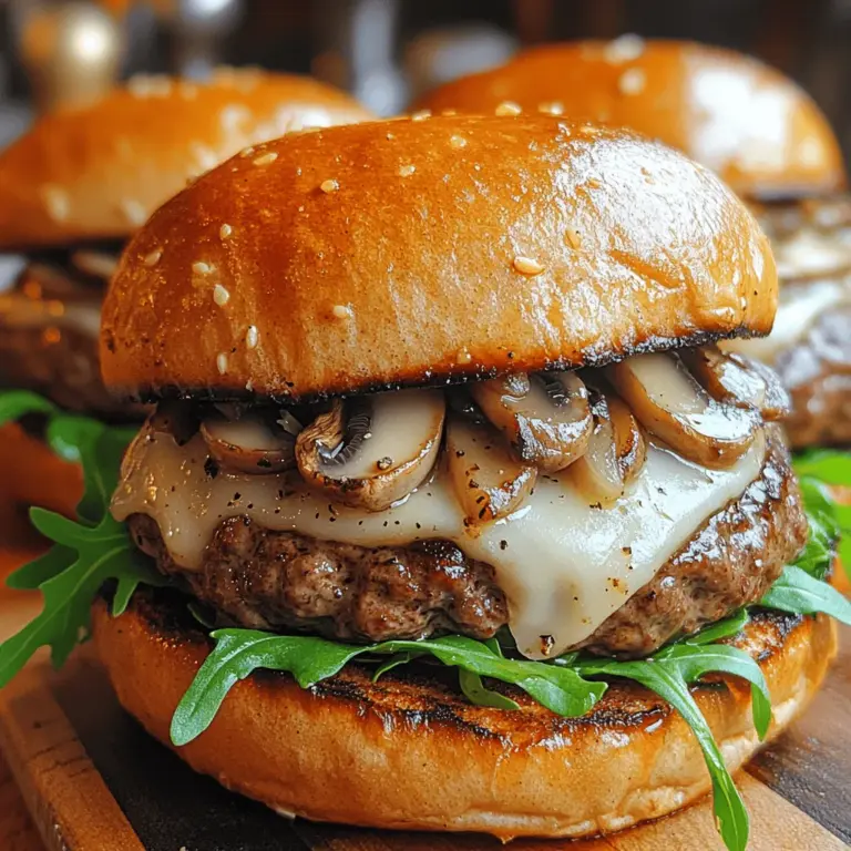 Homemade burgers have an undeniable appeal that brings comfort and joy to any meal. The ability to customize flavors, ingredients, and cooking techniques makes crafting your own burger a rewarding experience. Among the myriad of burger variations, the savory mushroom and Swiss burger stands out as a deliciously unique option that merges the earthiness of mushrooms with the creamy, nutty flavor of Swiss cheese. This delightful combination not only elevates the classic burger experience but also introduces a range of textures and tastes that will leave your taste buds dancing.