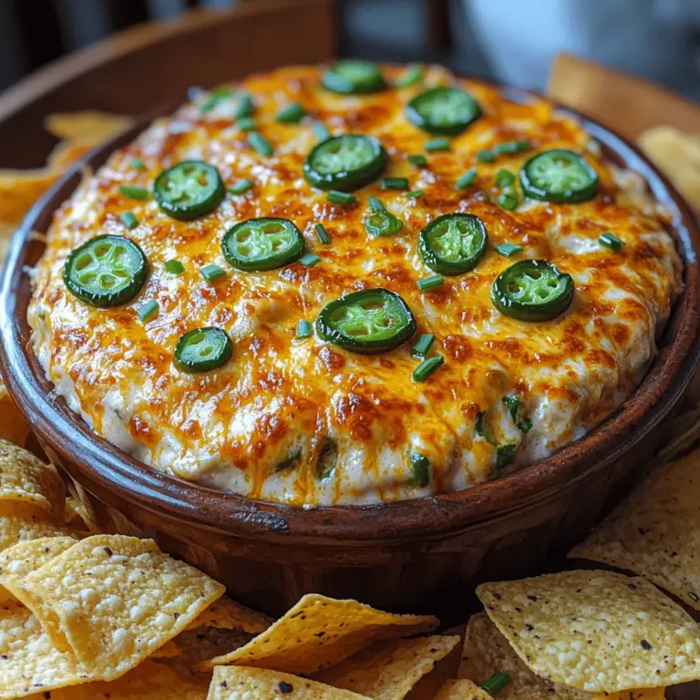 Dips have long been the star of social gatherings and parties, transforming ordinary snacks into extraordinary culinary experiences. Whether it’s game day, a potluck, or a casual get-together, a well-made dip can elevate the atmosphere and keep guests coming back for more. Among the myriad of dip recipes available, the Spicy Cheesy Jalapeño Popper Dip stands out as a true crowd-pleaser. This dish marries the rich, creamy textures of cheese with the fiery kick of jalapeños, making it an indulgent choice for anyone who loves a bit of heat.