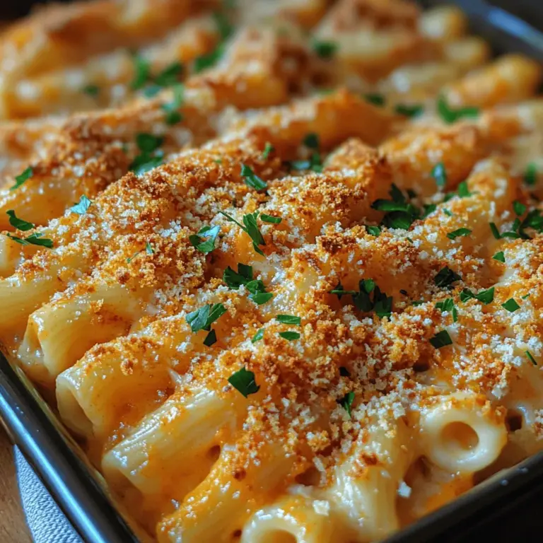As the leaves turn golden and the air becomes crisp, the allure of fall flavors begins to emerge, inviting us to explore comforting dishes that warm both the heart and the palate. Among these cherished seasonal recipes is our Creamy Pumpkin Mac & Cheese Delight, a delicious twist on the beloved classic mac and cheese. This dish not only embodies the essence of autumn but also showcases the perfect harmony between rich, creamy cheeses and the subtle sweetness of pumpkin. Imagine a bowl of macaroni enveloped in a velvety sauce that dances between savory and sweet, bringing the warmth of fall into every bite.