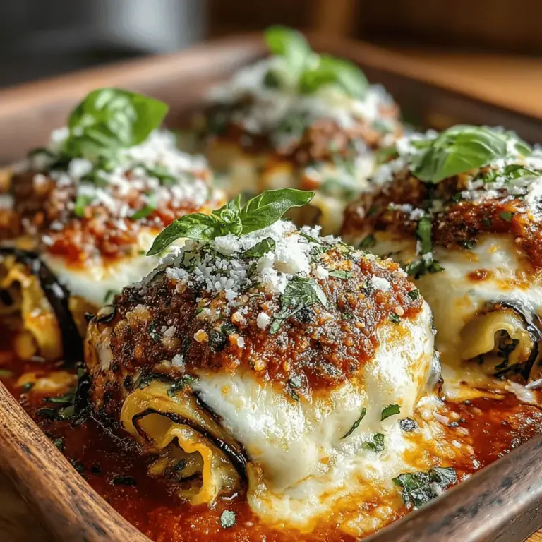 To truly appreciate the Savory Eggplant Lasagna Roll-Ups, it’s important to understand the key ingredients that contribute to its flavor and nutritional value. Here, we will delve into the role of eggplants, the varieties of cheese used, and the marinara sauce that binds everything together.