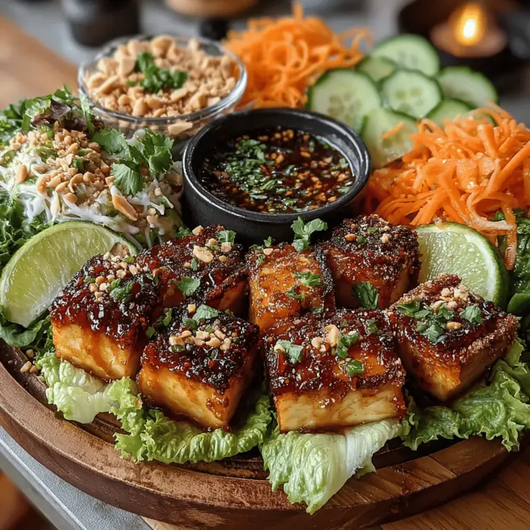 To achieve the perfect base for your crispy tofu lettuce wraps, start by selecting firm or extra-firm tofu, as it holds its shape better during cooking. Begin by draining the tofu and pressing it to remove excess moisture. Wrap the tofu block in a clean kitchen towel or paper towels, place it on a plate, and set a heavy object on top. Allow it to press for at least 30 minutes. This step is crucial; moisture leads to soggy tofu, which defeats the purpose of achieving that delightful crispiness.