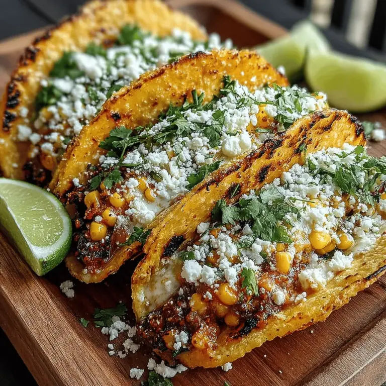 Smoky Charred Corn & Poblano Tacos are a vibrant and flavorful dish that perfectly captures the essence of summer grilling. Whether you are hosting a backyard barbecue or simply looking to elevate your weeknight dinner, these tacos are a delightful choice that brings together the sweetness of fresh corn and the mild heat of poblano peppers. The combination of these ingredients not only creates a symphony of flavors but also delivers a satisfying texture that will tantalize your taste buds.