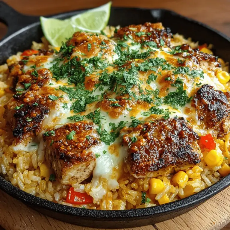 When it comes to wholesome and satisfying meals, few dishes can rival the comforting allure of a one-pot recipe. The Savory Chicken & Corn Rice Skillet Delight is a perfect embodiment of this concept, combining tender chicken, sweet corn, and fluffy rice in a single skillet that bursts with flavor. This dish not only simplifies cooking but also makes cleanup a breeze, making it an ideal choice for busy weeknights or leisurely weekend dinners.