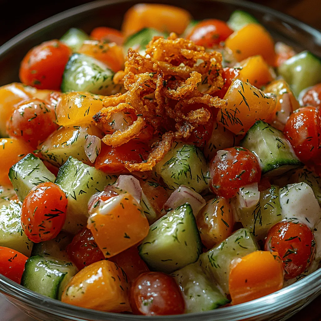 To create a truly delicious Crunchy Ranch Cucumber Salad, the dressing is key. Start by gathering the following ingredients for the dressing: